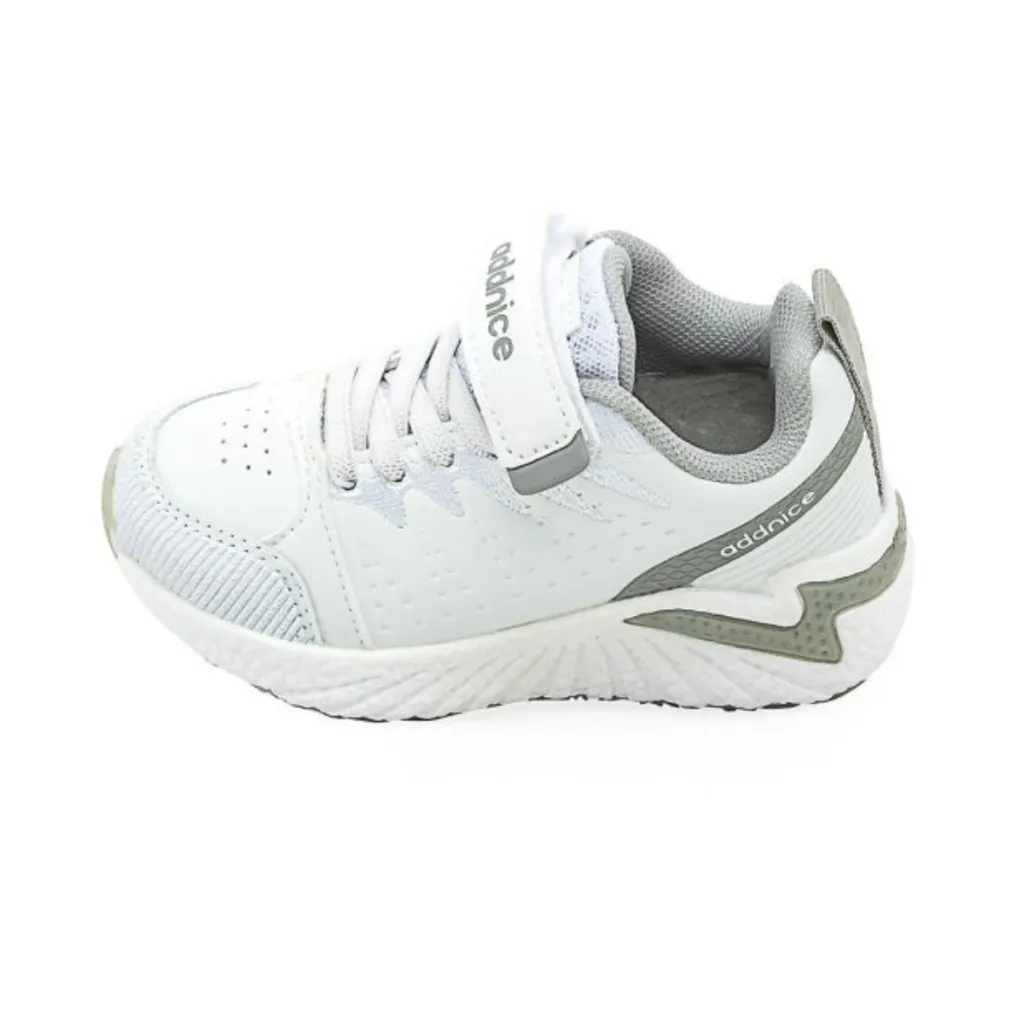 Zapatillas Addnice Con Velcro Niños Niñas 22 A 27 Blanco - Ray classic