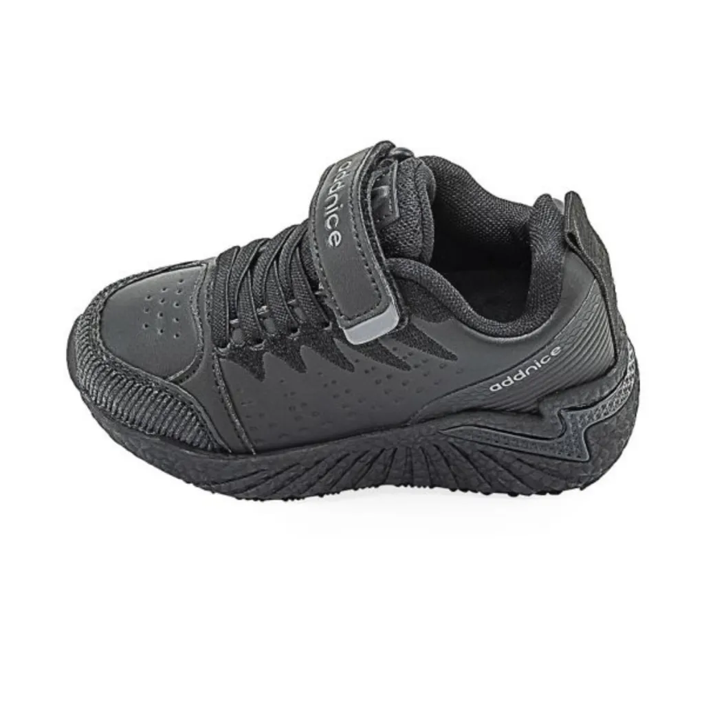 Zapatillas Addnice Con Velcro Niños Niñas 22 A 27 Negro - Ray Classic