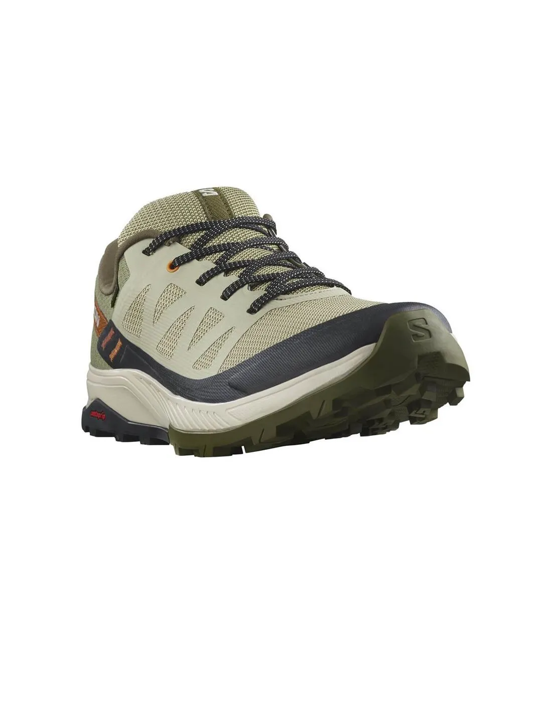 Zapatillas de Montaña Salomon Outrise Gore-Tex Verde/Marrón Hombre