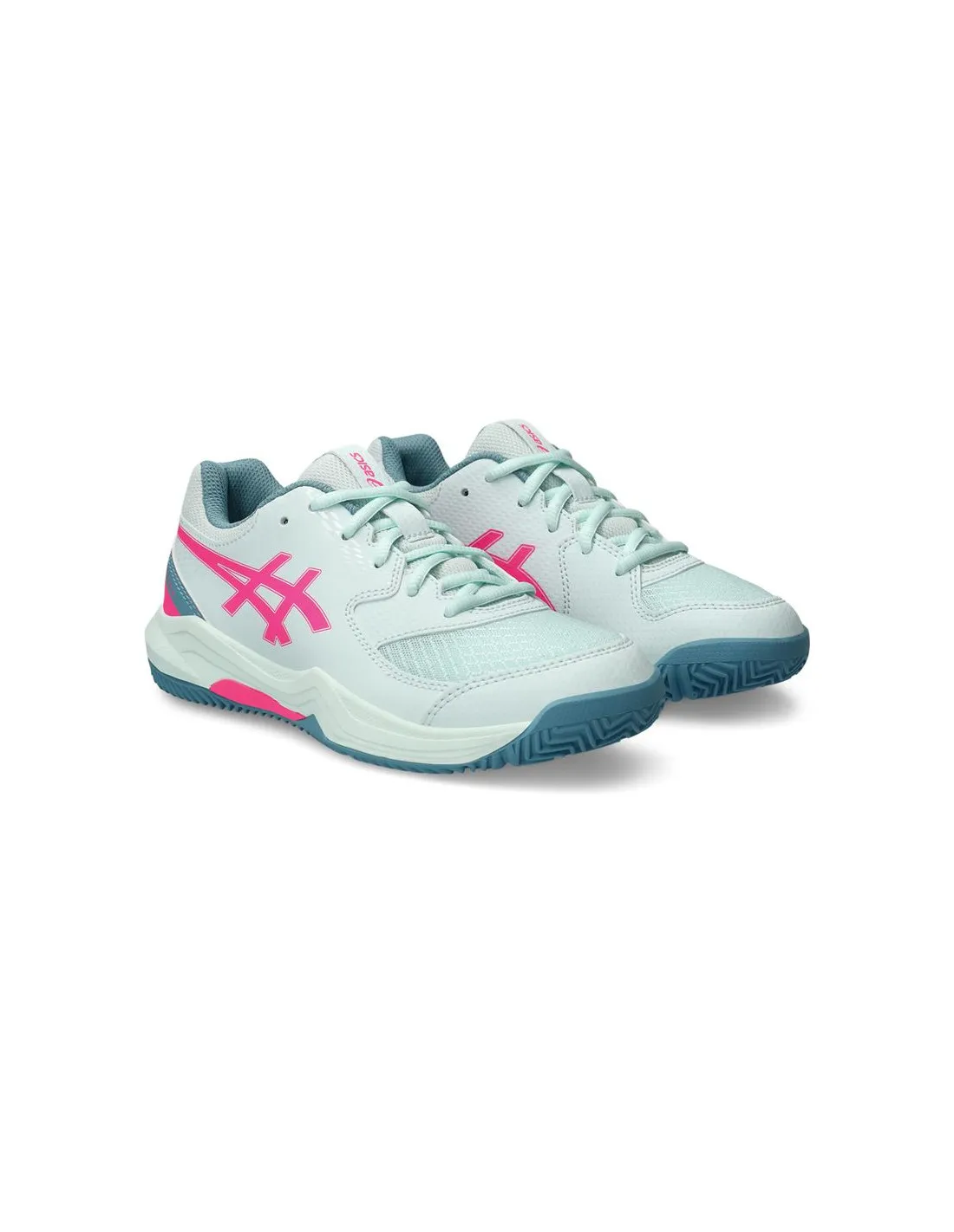 Zapatillas de Padel ASICS Gel-Dedicate 8 Padel Gs Infantil Soothing Sea/Rosa