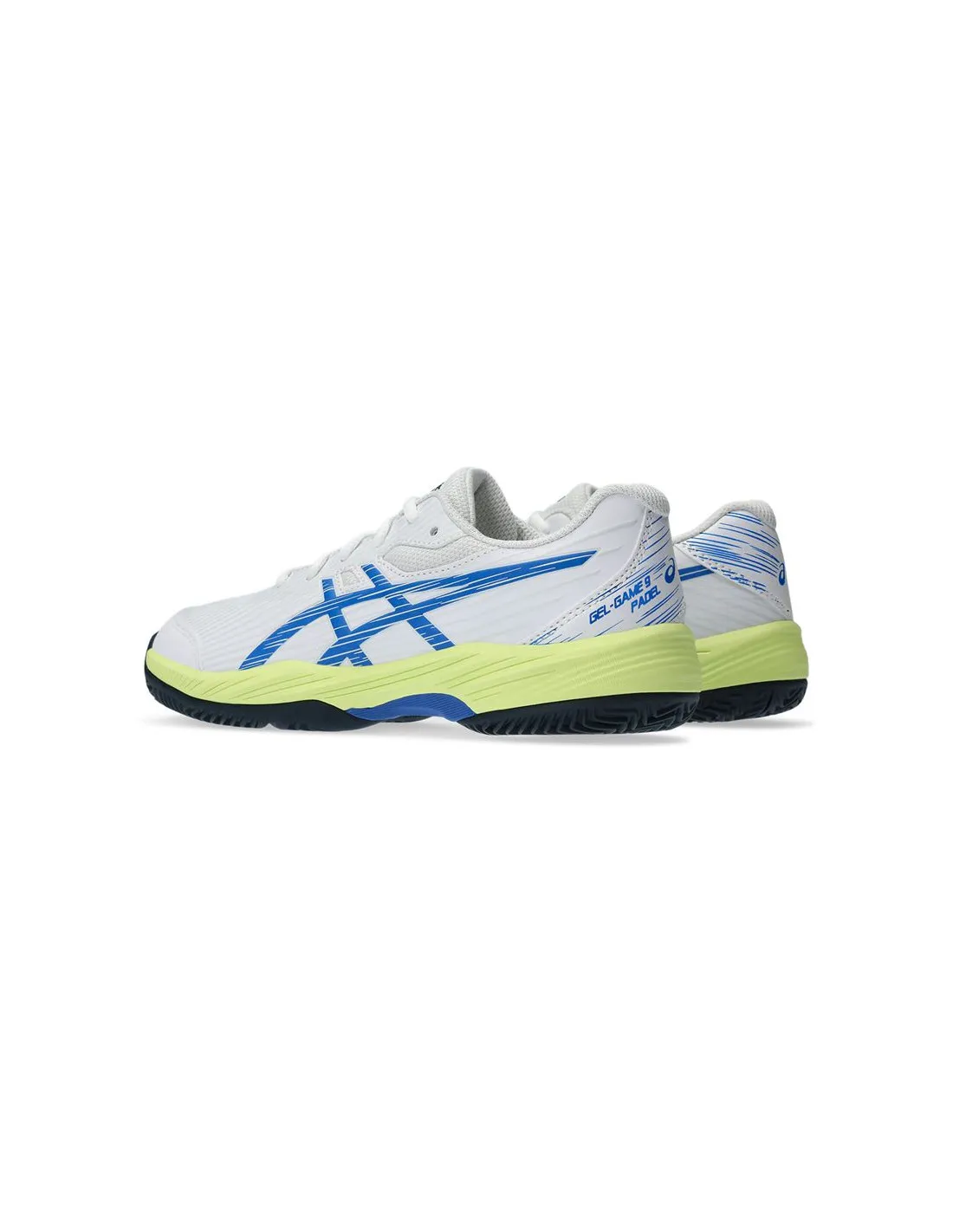 Zapatillas de Padel ASICS Gel-Game 9 Padel Gs Infantil Blanco/Azul