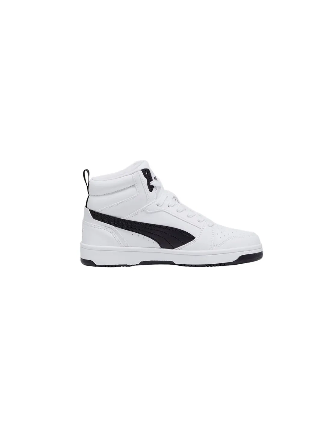 Zapatillas de Puma Rebound V6 Mid Infantil Blanco-Negro