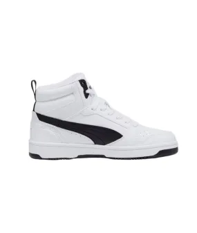 Zapatillas de Puma Rebound V6 Mid Infantil Blanco-Negro