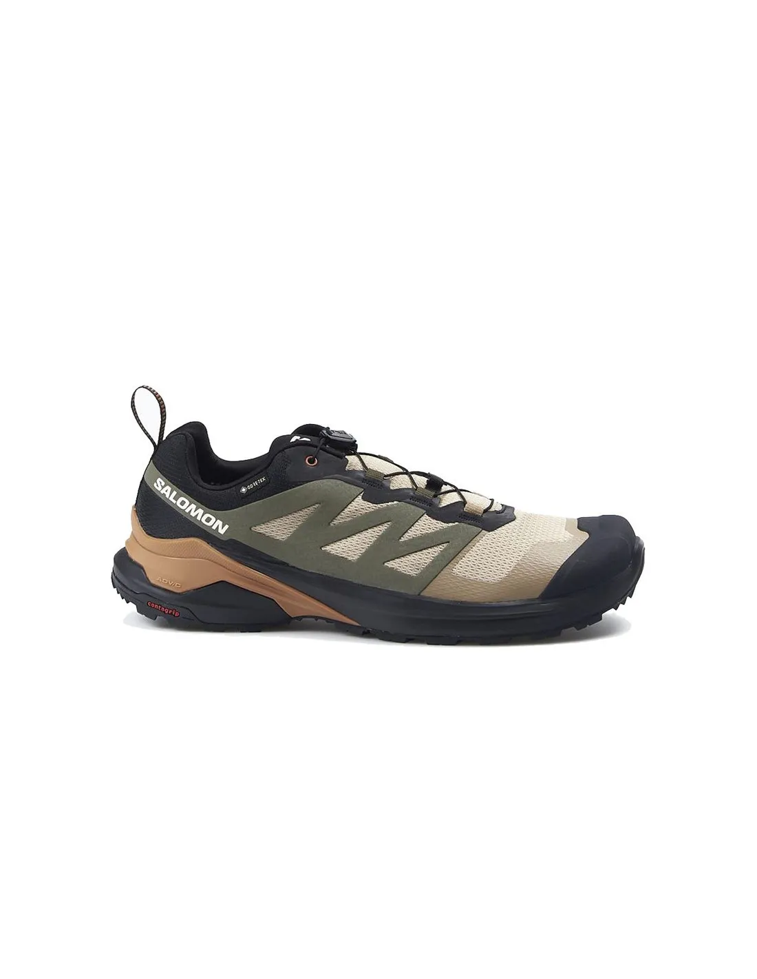 Zapatillas de Trail Salomon X-Adventure Gore-Tex Tostado/Negro/Marrón Hombre