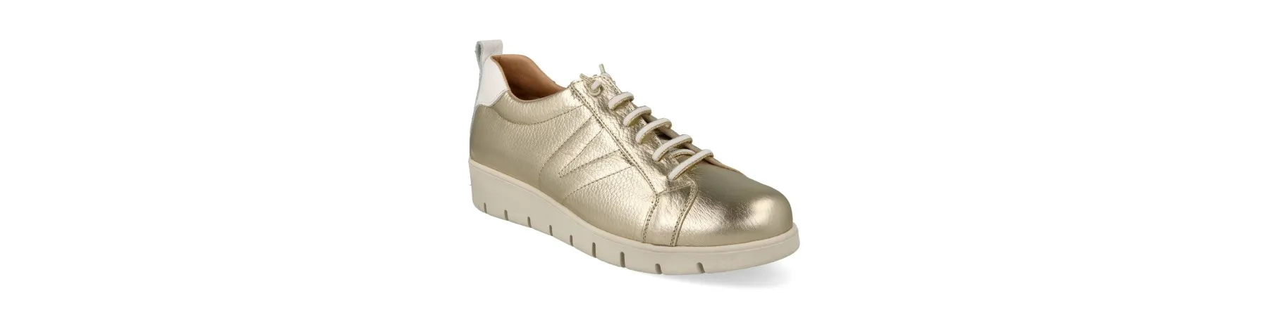 ZAPATILLAS de VESTIR MUJER PIEL MOD. YUKIRO DORADO