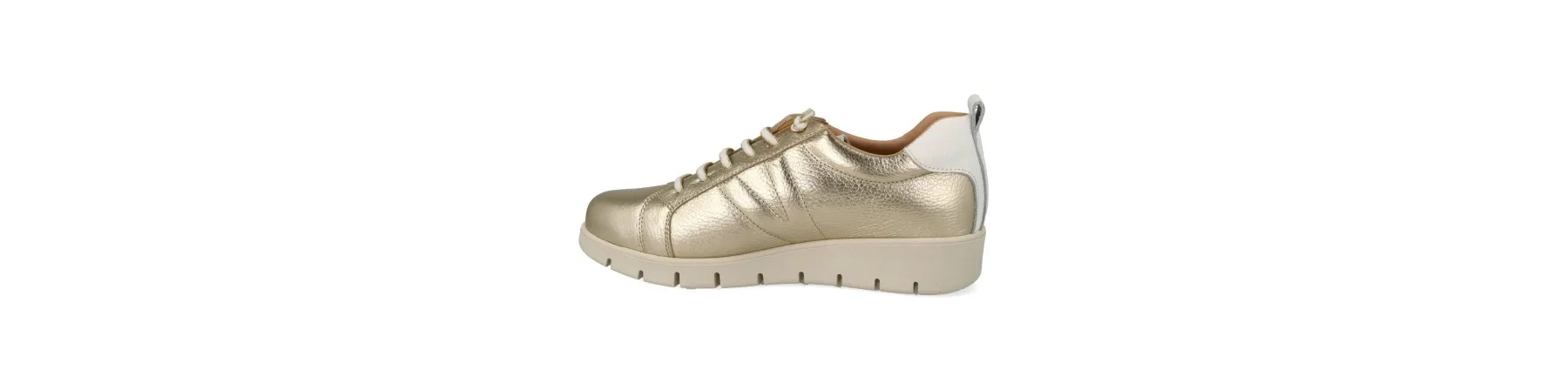 ZAPATILLAS de VESTIR MUJER PIEL MOD. YUKIRO DORADO