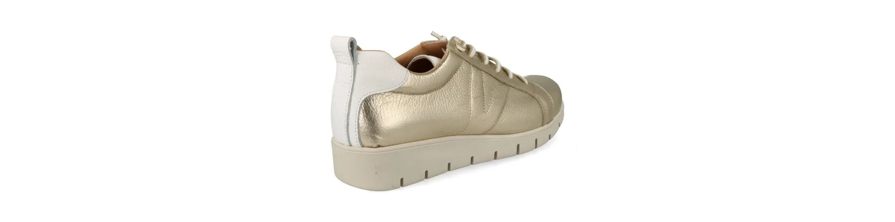 ZAPATILLAS de VESTIR MUJER PIEL MOD. YUKIRO DORADO