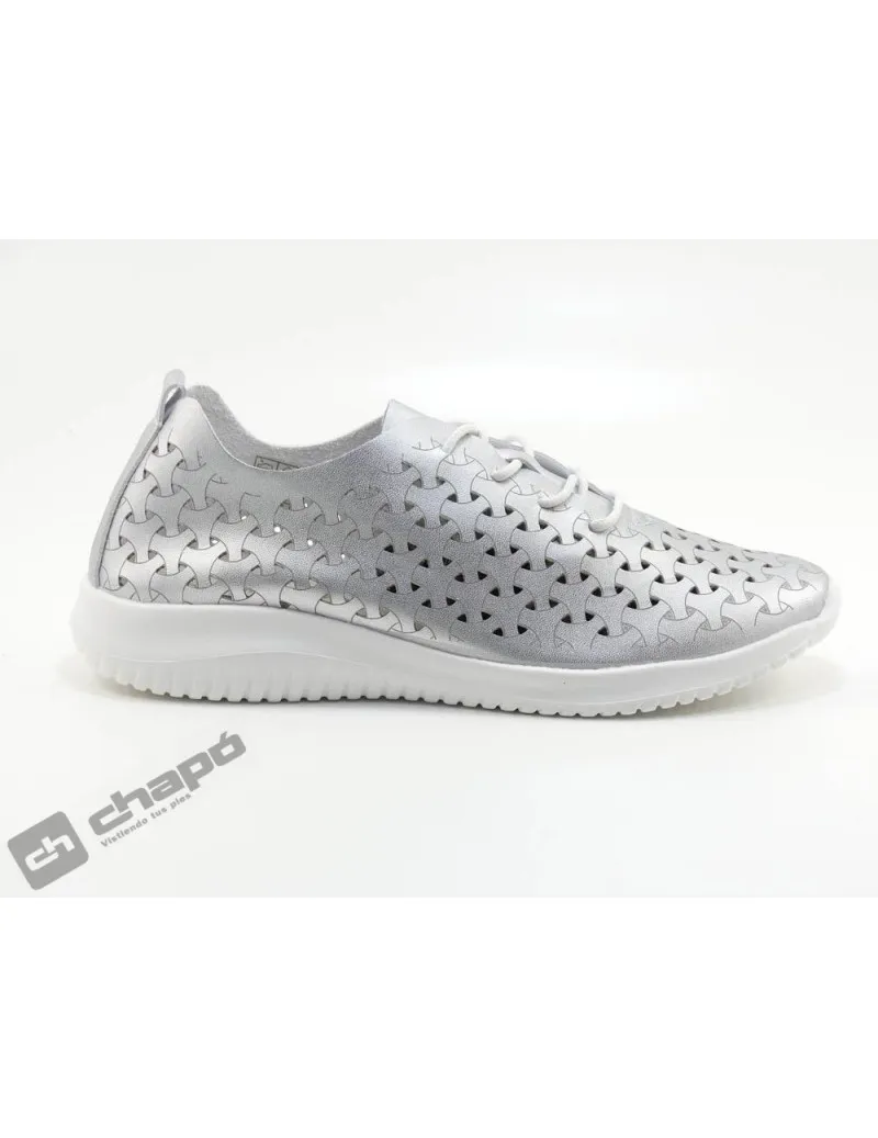 Zapatillas Deportiva Plata Ecoligero Liberte