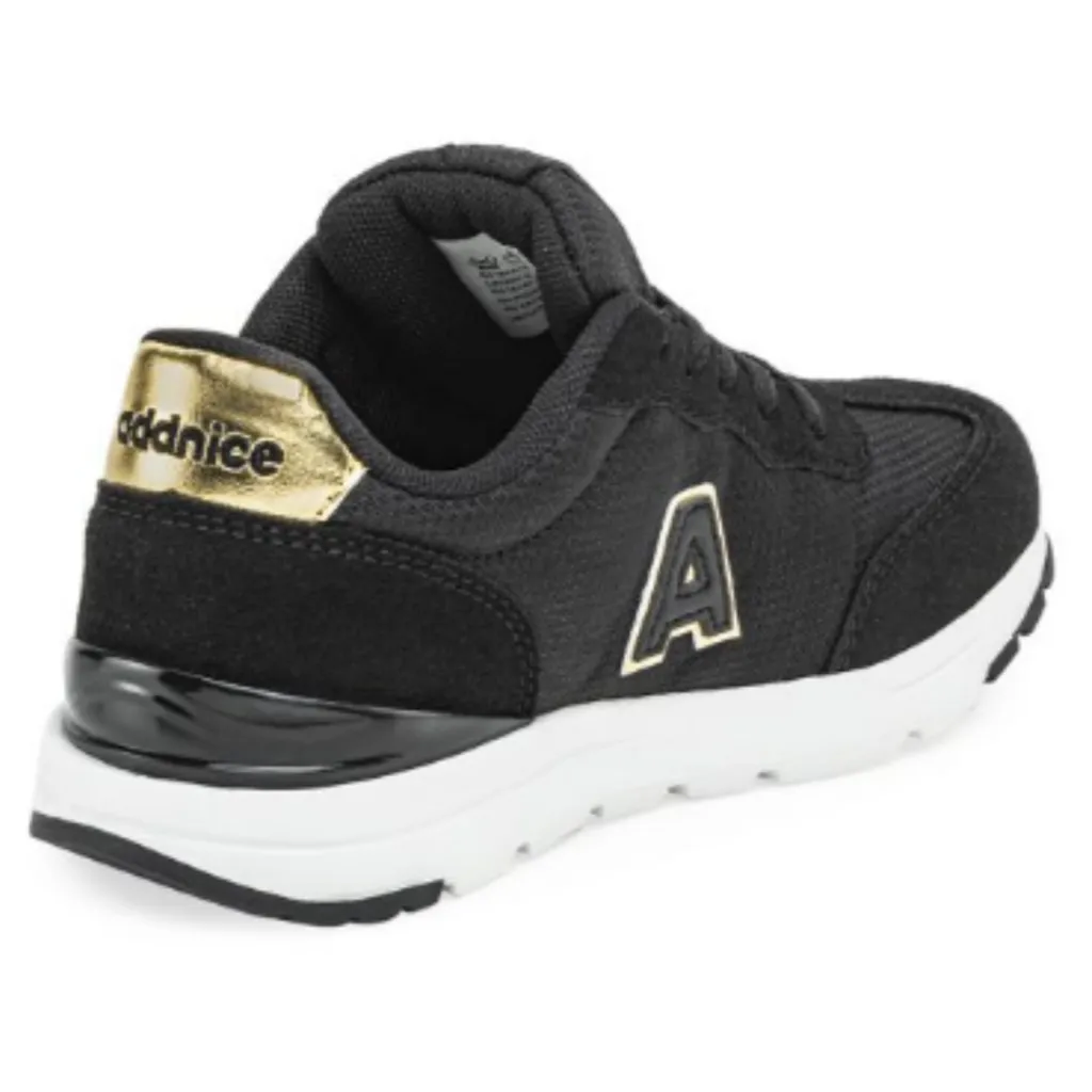 Zapatillas Deportivas Niños/Niñas Addnice LOS ANGELES negro/dorado - 30 Al 36