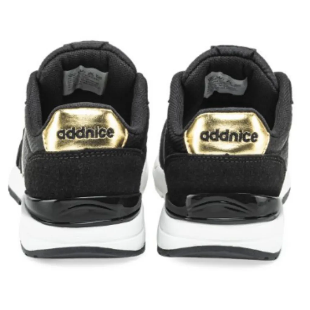 Zapatillas Deportivas Niños/Niñas Addnice LOS ANGELES negro/dorado - 30 Al 36