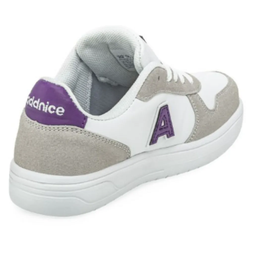 Zapatillas Deportivas/urbanas Niñas Addnice SKATE Blanco/Violeta - 30 Al 34