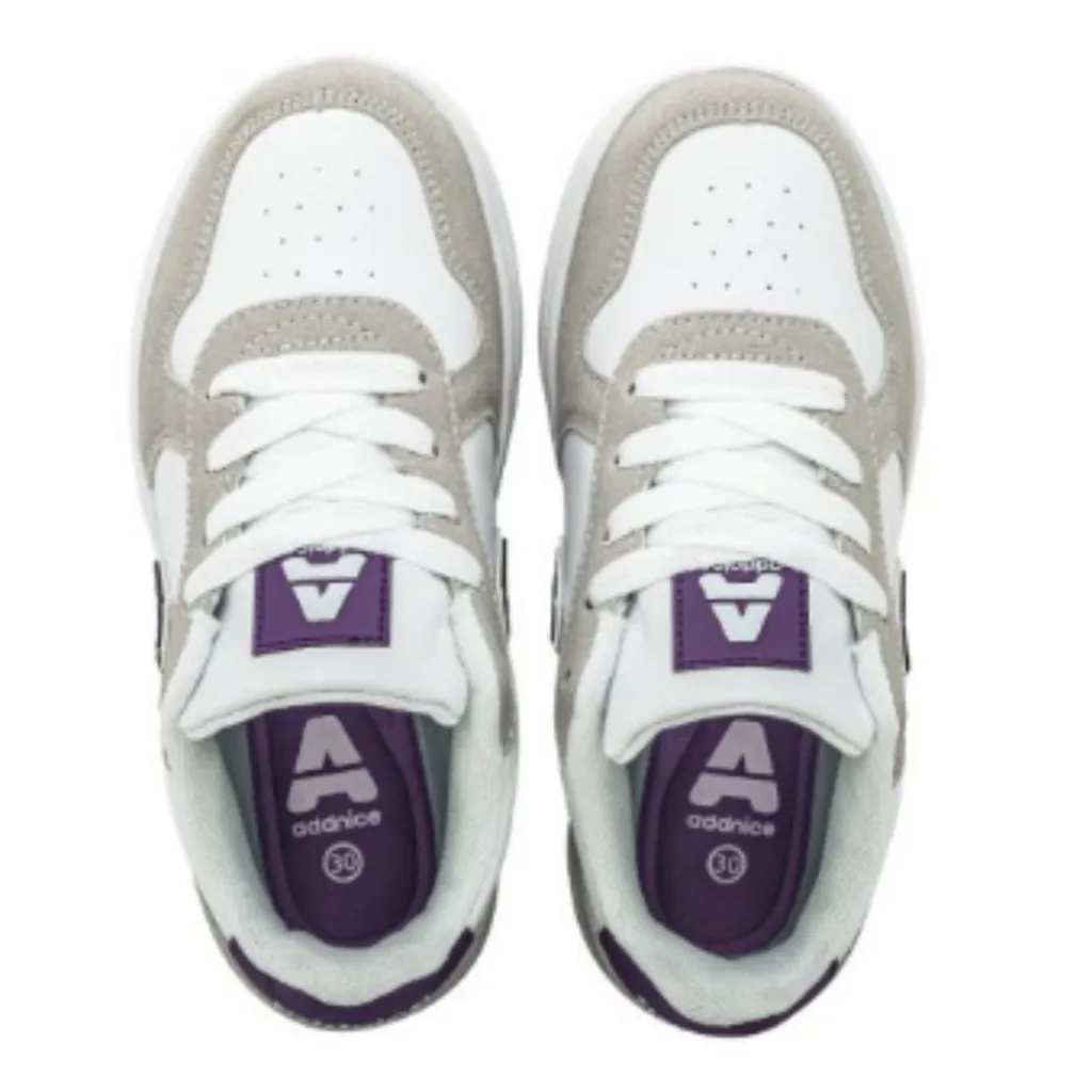 Zapatillas Deportivas/urbanas Niñas Addnice SKATE Blanco/Violeta - 30 Al 34