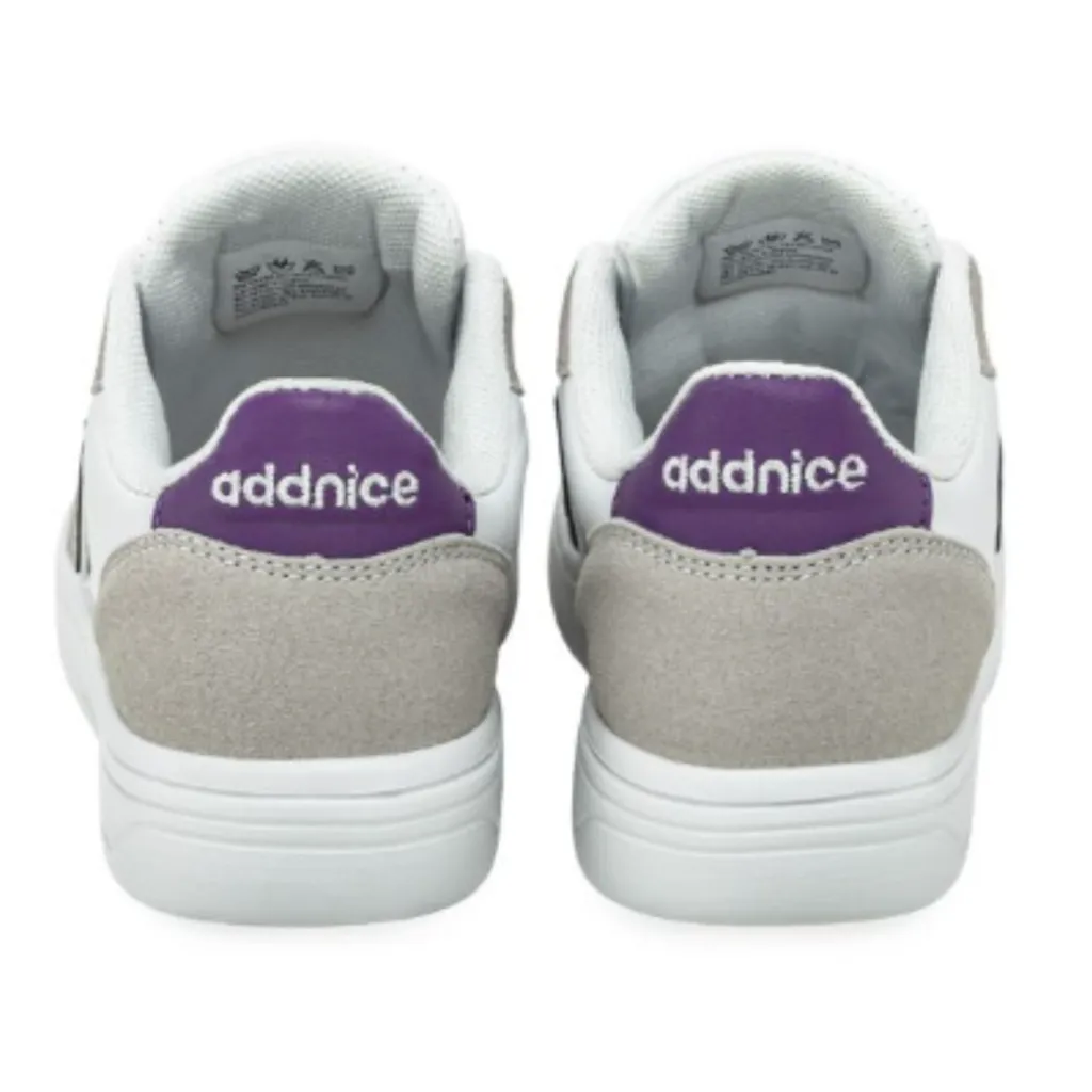 Zapatillas Deportivas/urbanas Niñas Addnice SKATE Blanco/Violeta - 30 Al 34