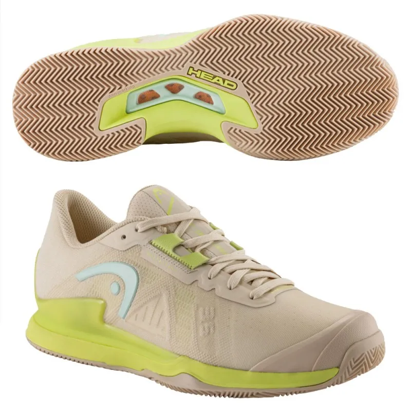 Zapatillas Head Sprint Pro 3.5 Clay macadamia lime 2023