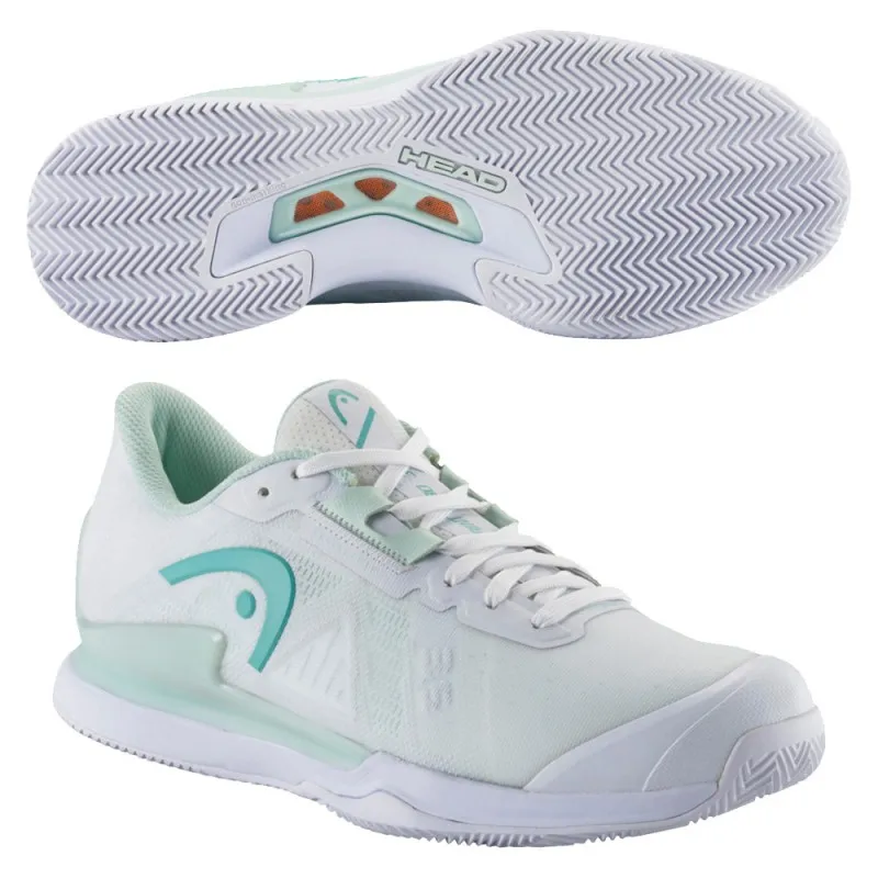 Zapatillas Head Sprint Pro 3.5 Clay white aqua 2023