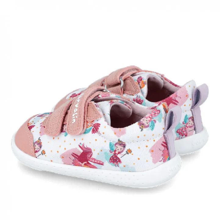 ZAPATILLAS LONA GARVALIN DE NIñA BLANCO 242346B