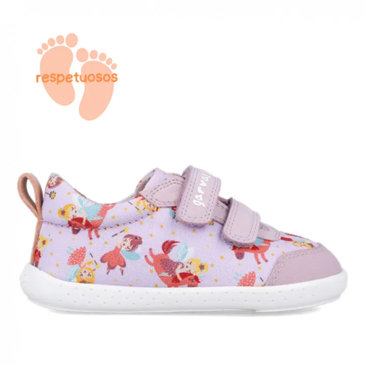 ZAPATILLAS LONA GARVALIN DE NIñA LILA 242346A