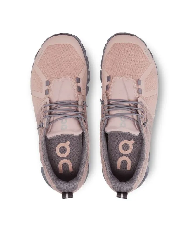 Zapatillas On Running Cloud 5 Waterproof W Rose-Fossil