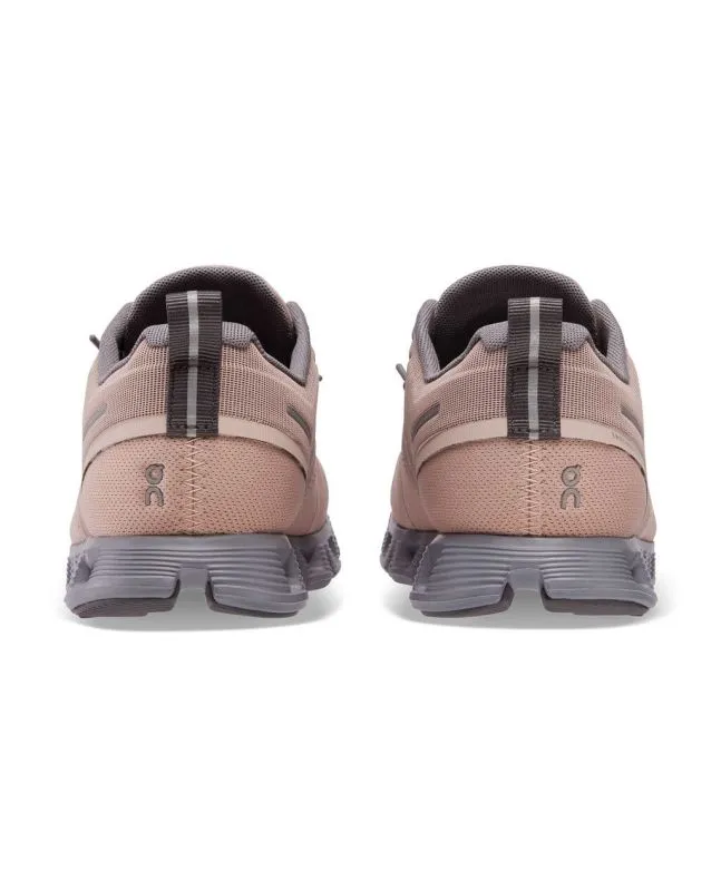 Zapatillas On Running Cloud 5 Waterproof W Rose-Fossil