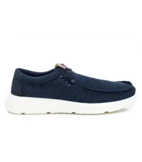 Zapatos wallaby en tejido azul para hombre