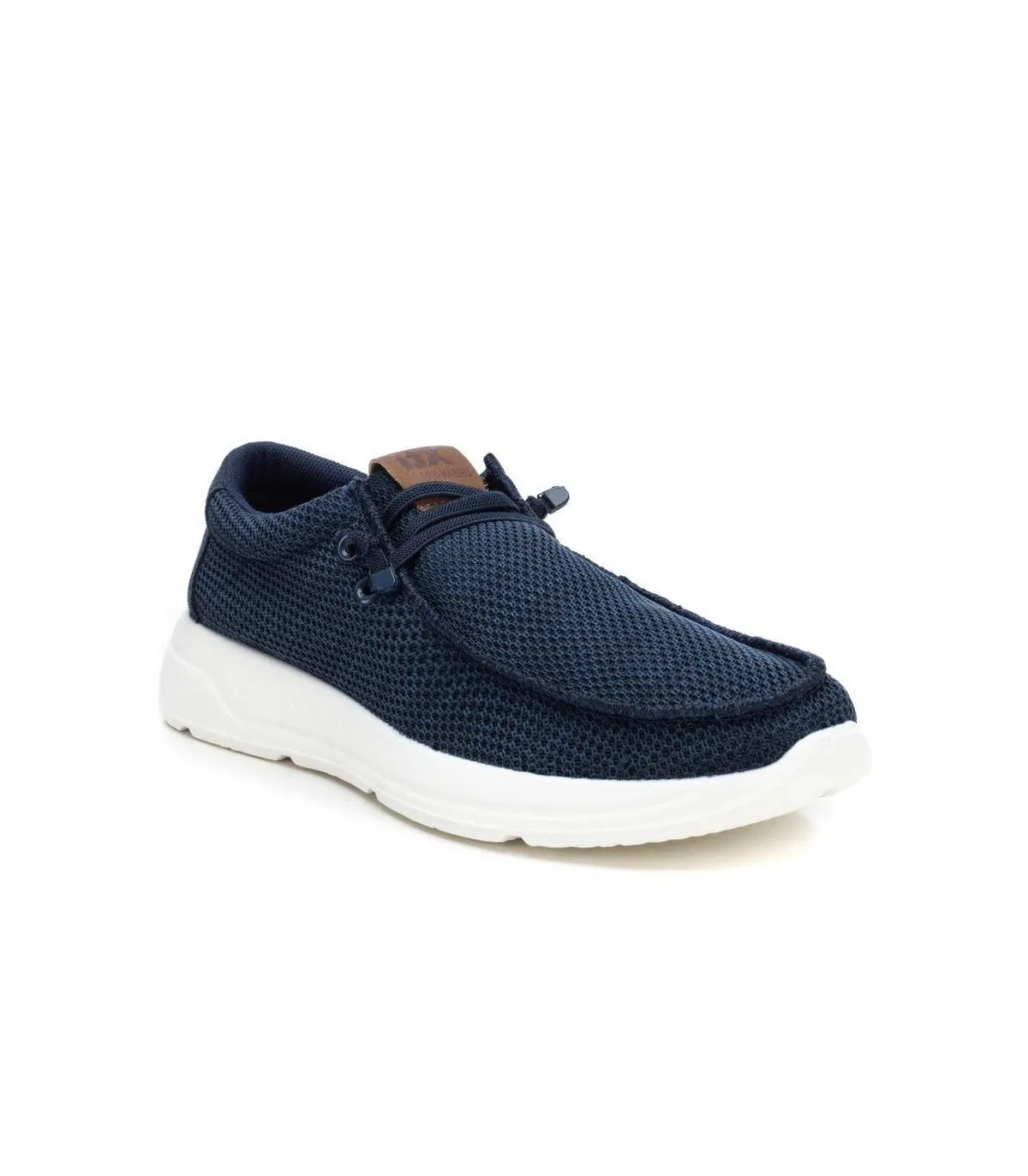 Zapatos wallaby en tejido azul para hombre