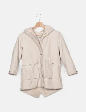 Zara Abrigo beige impermeable